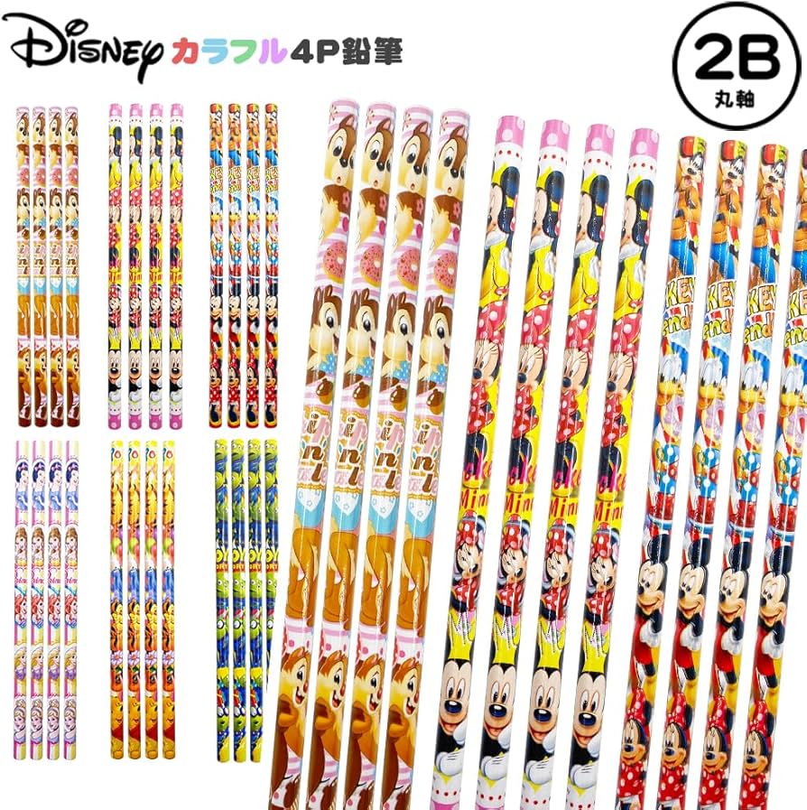 Amazon.co.jp: 【縁日 景品 セット】ディズニーカラフル4P鉛筆2B