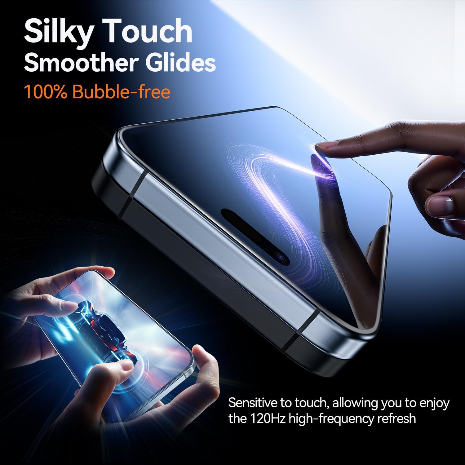 X-it 4-Pack Privacy Screen Protector for iPhone 15/16 Plus,[Military Grade Shatterproof],9H+ Tempered Glass,[Automatic dust Removal], 10x Military Protection, [Bubble-Free], Easy to Install,Case Friendly