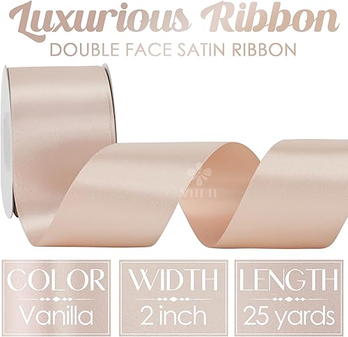 Vista 335 de MEEDEE Orange Satin Ribbon - 1.5 inch Double Faced Satin Ribbon, 50 Yards - Neon Tangerine - For Christmas, Thanksgiving, Halloween, Weddings