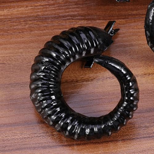 Miniatura 4 de Lurrose Pinzas para el pelo de cuernos de oveja, horquilla de cuerno de diablo, tocado gótico de cuerno de buey para cosplay, accesorios