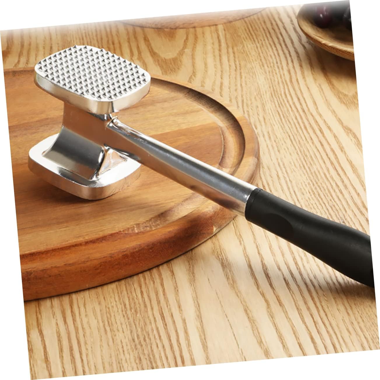 Double-sided Aluminum Alloy Meat Hammer Tenderizer Tool for Steak Beef Easy to Clean and Store Versatile Kitchen Essential
