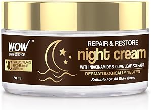 WOW Skin Science Repair & Restore Night Cream | Repairs Skin Damage| Hydrates and Nourishes Skin | Fights Skin Aging | Restores Skin Radiance