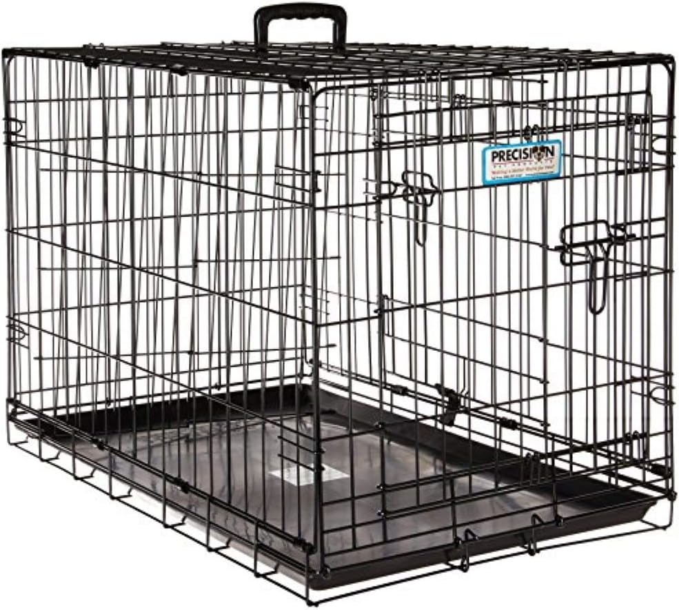 Precision 1127-11273FD 30x19x21-Inch Two Door ProValu2 Crate Cargo Kennel, Black