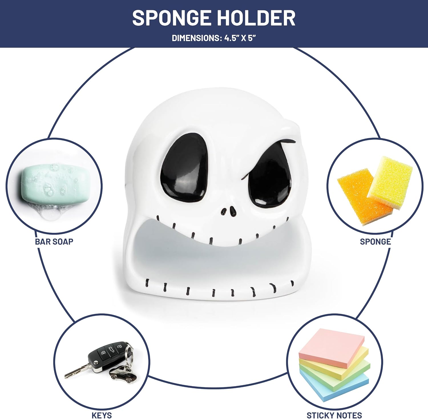 Jay Franco Nightmare Before Christmas Bathroom Decor Bundle with Soap Dish and Toothbrush Holder image 2