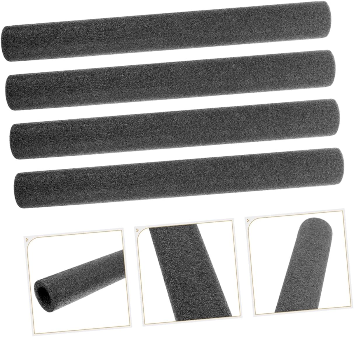 12pcs Pipe Insulation Foam Tube Outdoor Pipe Insulation Wrap Heat Preservation for Water Heater
