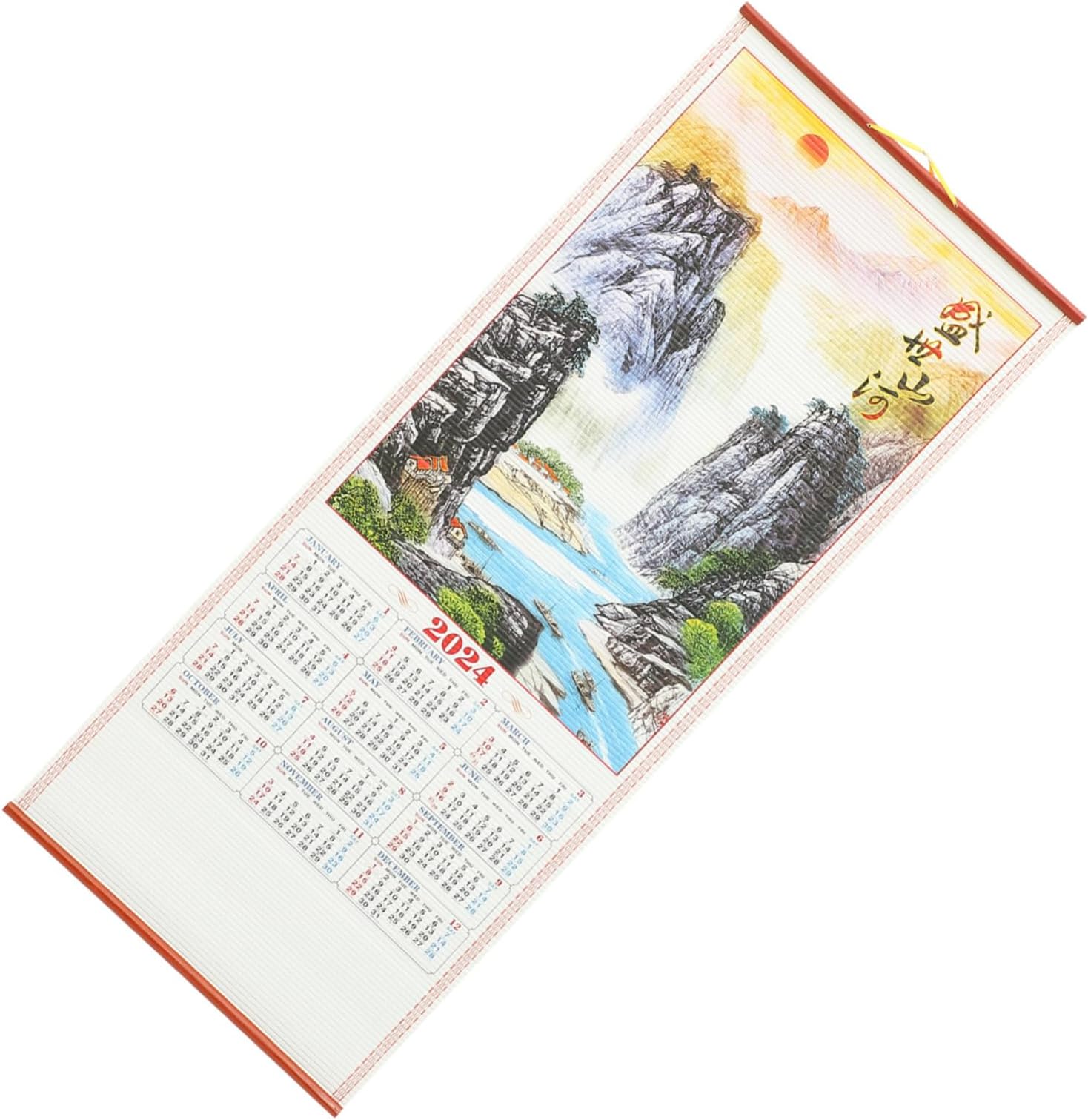 STOBOK 2024 Bürokalender Papierkalender Monatskalender Chinesischer 