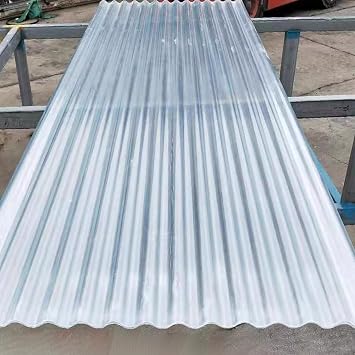 Corrugated Bitumen Roofing Sheets, Durable Roofing Sheets, 1.5mm Thick Daylighting Panels and Rain Awnings Building Material for Greenhouses Garages, Easy to Cut