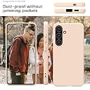 YATWIN Silicone Back Case for Samsung Galaxy S23 FE, Soft-Touch Phone Back Cover for Samsung Galaxy S23 FE - Link Pink gallery image