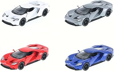 KiNSMART 2017 Ford GT, Set of 4 5391D - 1/38 Scale Diecast Model Toy Cars