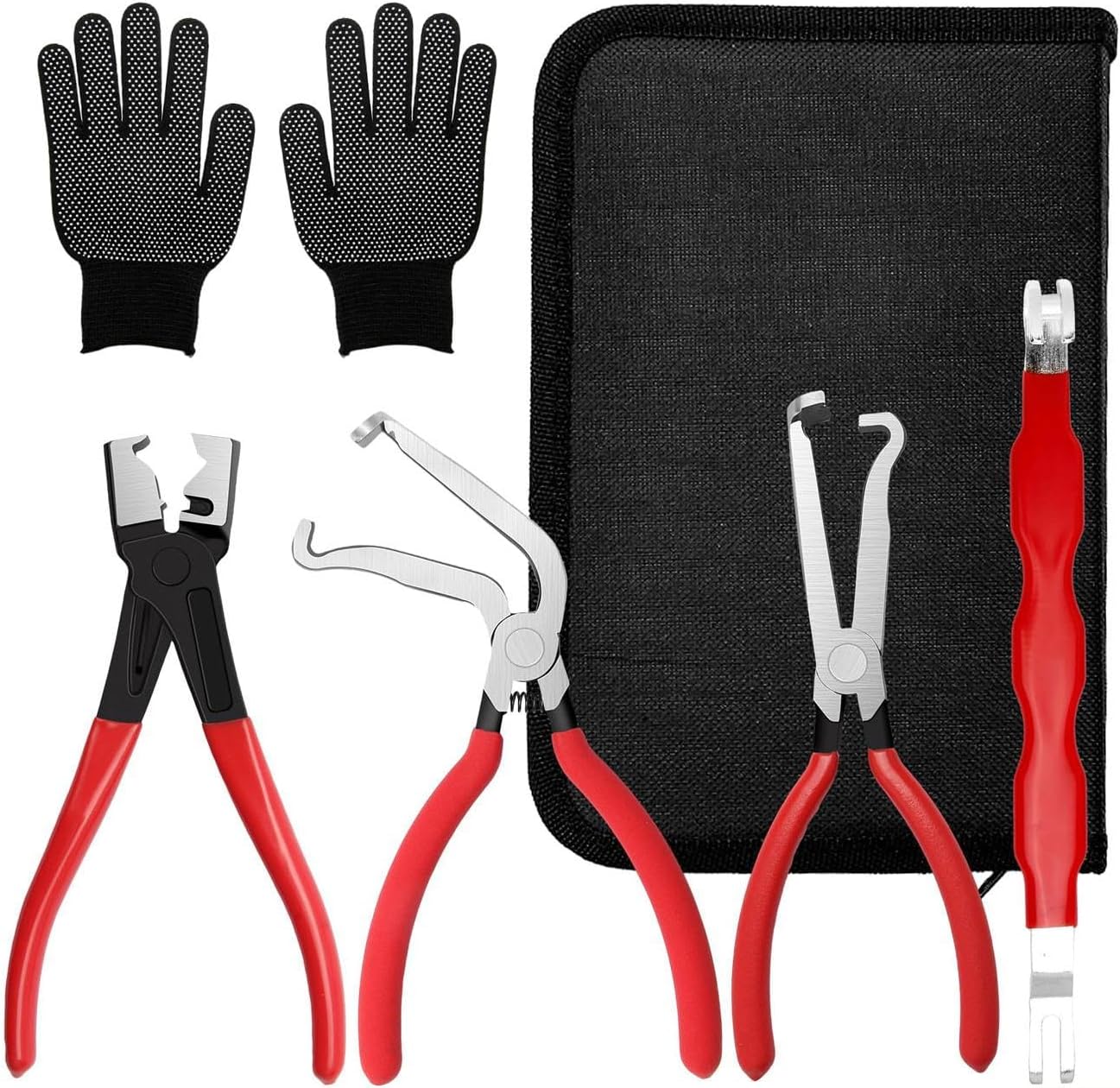 Stable High Carbon Steel Electrical Disconnect Pliers Set Pack of 5 for Easy Removal of Stubborn Terminals and Secure Handling Connectors Tool
