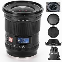 16mm F1.8 L-Mount Full Frame Lens, Large Aperture Ultra Wide Angle Auto Focus Lens Built-in LCD Screen for Panasonic LUMIX S5 II S1 S9 S1R Il, for Leica SL2, for Sigma FPL BF