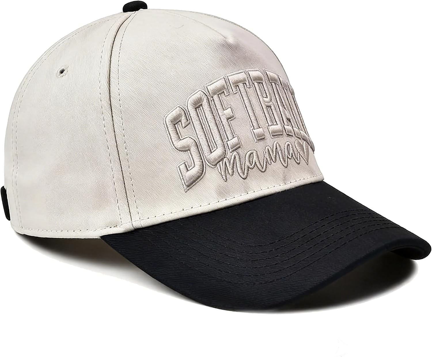 Softball Mom Trucker Hat for Women, Mama Baseball Cap for Ball Sport Lovers