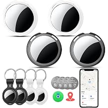 Tracker Tags-4 Pack MFi Certified for Apple Find My iOS Only Air Key Finder
