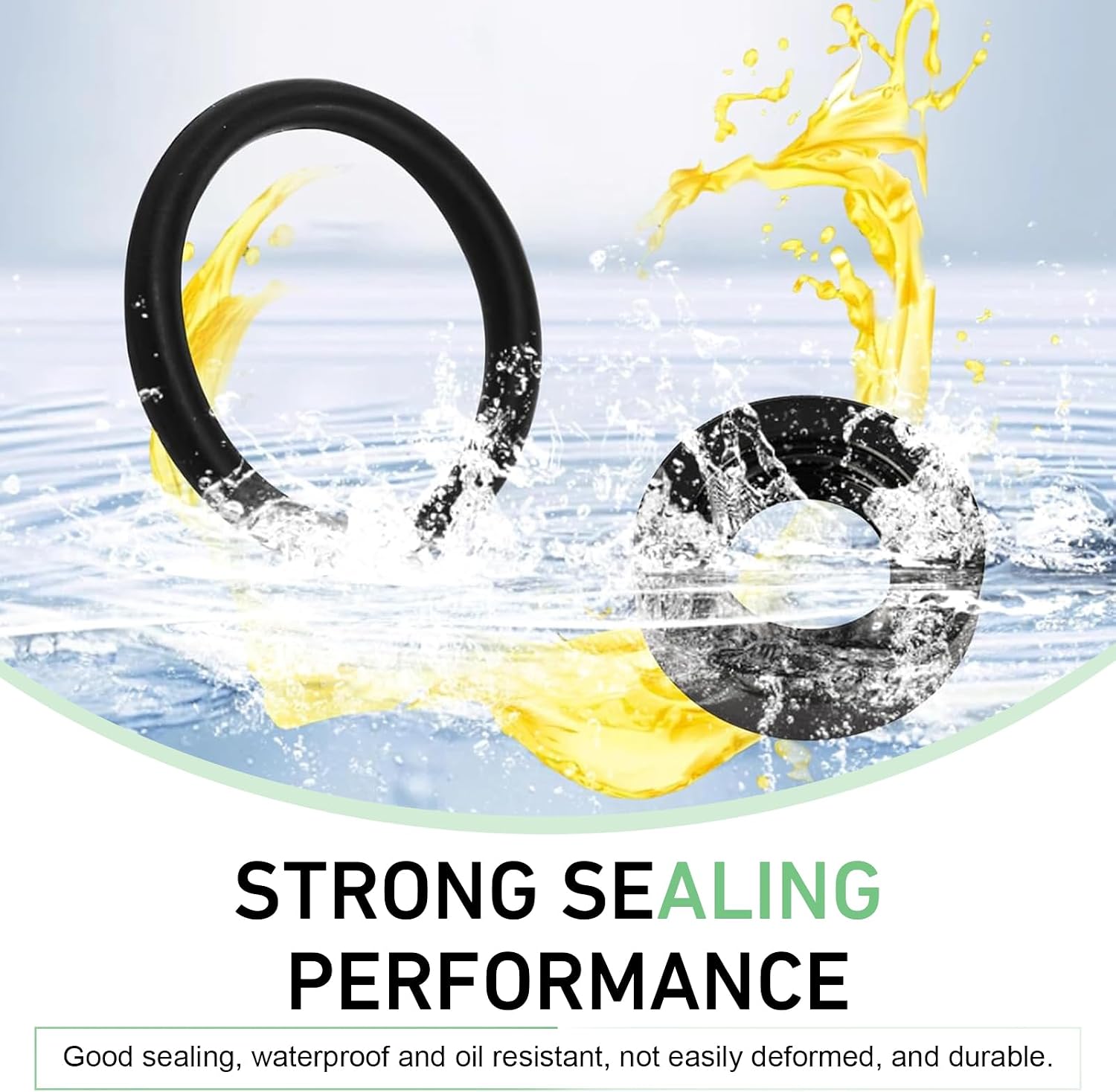 2 PCS Car Distributor Oil Seal and O Ring, Transmission Gear Oil Seal Kit, Replacement OEM# 91209-612-000 30110-PA1-732, Compatible with Accord Civic CRV Prelude (Black)