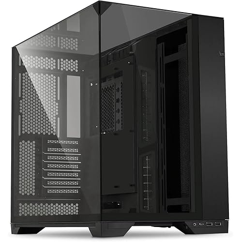 Lian Li O11 Vision - Triple Tempered Glass Panels - Dual-Chamber ATX Mid Tower PC Case - Up to 2 × 360mm Radiators - Removable Motherboard Tray for PC Building - Up to 455mm Large GPUs (O11VX.US)
