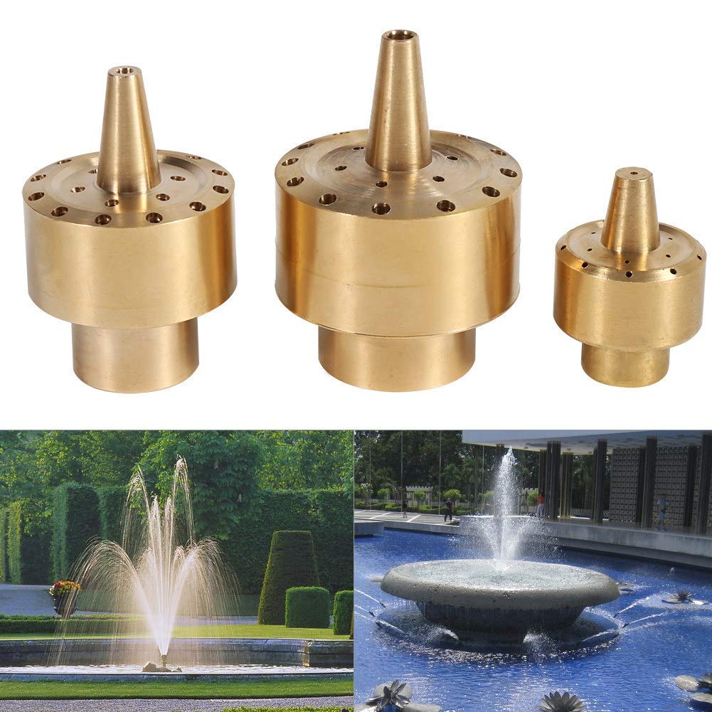 Frlife - Tête De Pulvérisation En Laiton Doré Pour Fontaine à Eau De Jardin Bassin Accessoire Brumisateur 3 4 Br Vie 31735 B