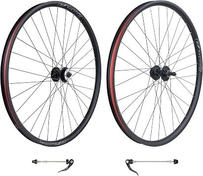 WEEROCK 26/27.5/29 Inch Mountain Bike Wheel Set Front & Rear Aluminium Alloy Double Wall Rims for 26"/27.5"/29" MTB Bicycle for DISC Brake compatibes with 6/7/8/9 Speeds Freewheel,Threaded