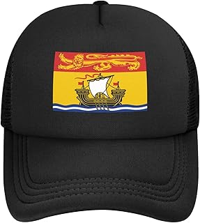 Flag of New Brunswick Baseball Cap Women Men Mesh Hat Adjustable Trucker Caps Dad Hats