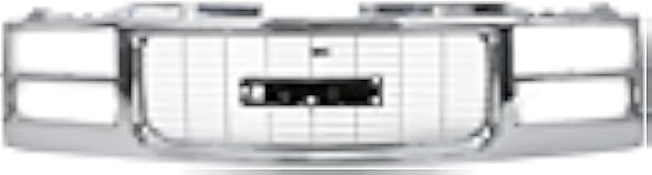 Garage-Pro Front Grille Assembly For 1994-1998 GMC C1500, 1994-1998 K1500 Truck, Chrome Shell Insert Plastic Grille, For Models with Composite Headlights