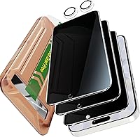 Vista 20 de YMHML Paquete de 2 protectores de pantalla de privacidad compatibles con iPhone SE 2020 2ª 2022 de 3ª generación, iPhone 8, 7, 6S, 6, 6, 6