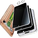 YMHML 3 Pack Compatible for iPhone 17 Privacy Screen Protector Tempered Glass + 1 Set of Camera Lens Protector, 25°Anti Spy, [Top 9H+ Military Grade Shatterproof] [Bubble Free, Auto-Dust Removal]