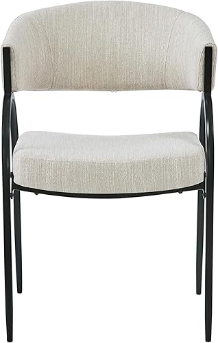 Miniatura 8 de Juego de 2 sillas de comedor tapizadas con patas de metal, sillas de cocina modernas, sillas de escritorio para mesa de comedor y juegos de sillas,