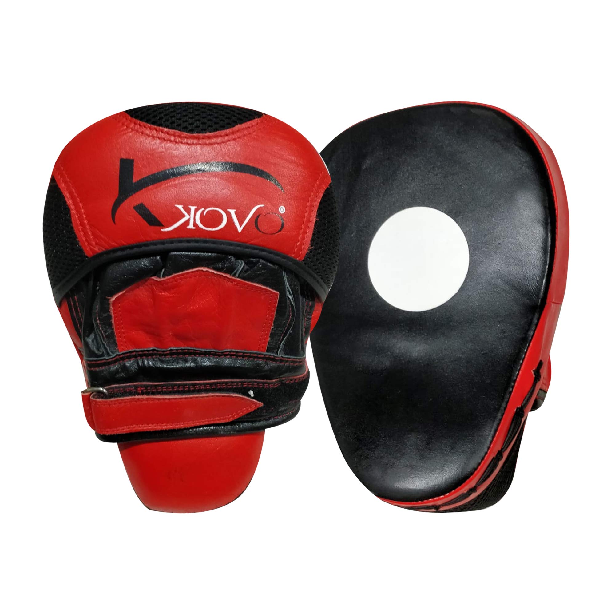 Real Leather Focus Pads/Boxing/MMA Punching Mitts/Hook & Jab Pads