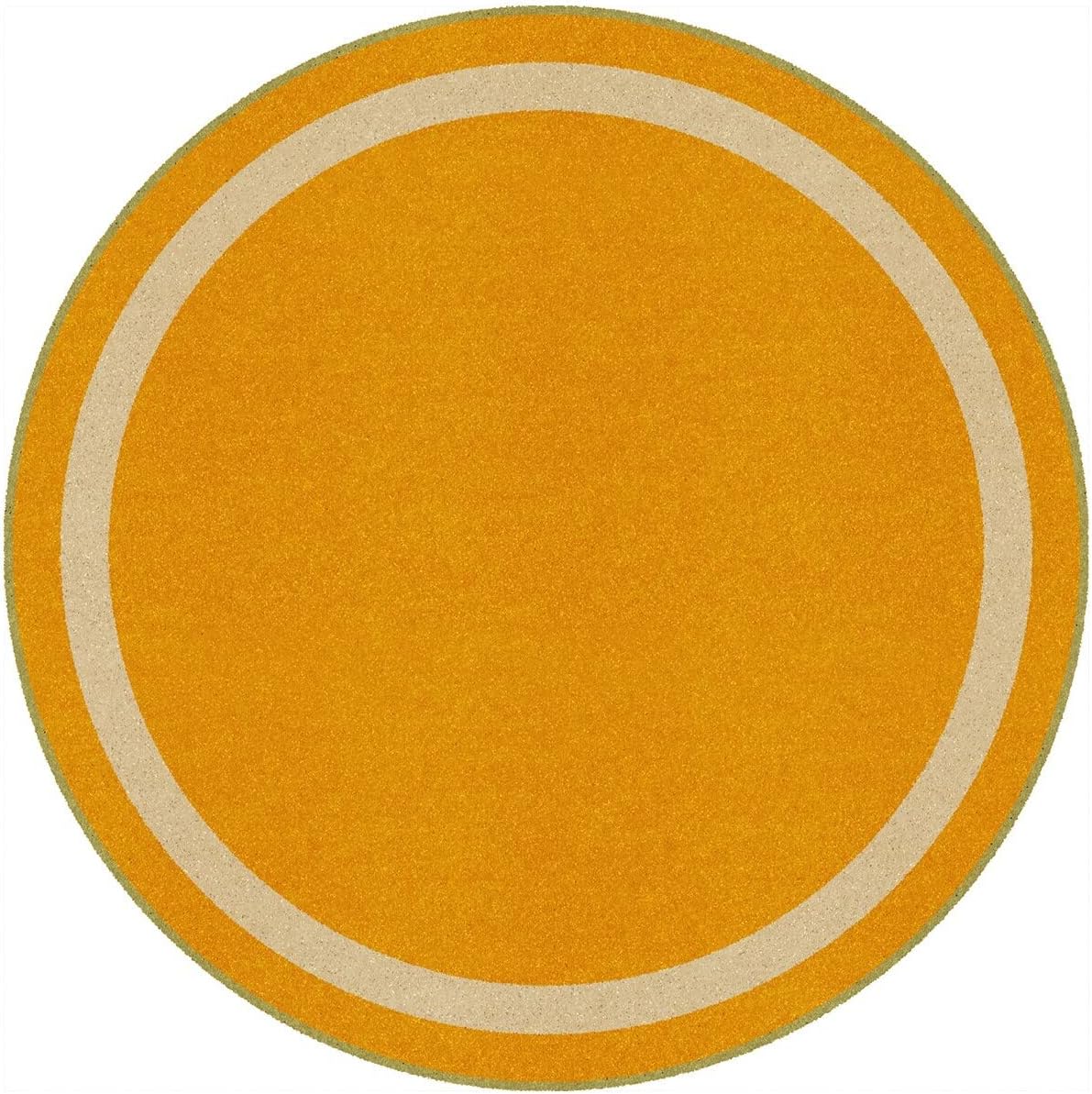 Joy Carpets Portrait Solid Colored Area Rug, Goldenrod, 7'7