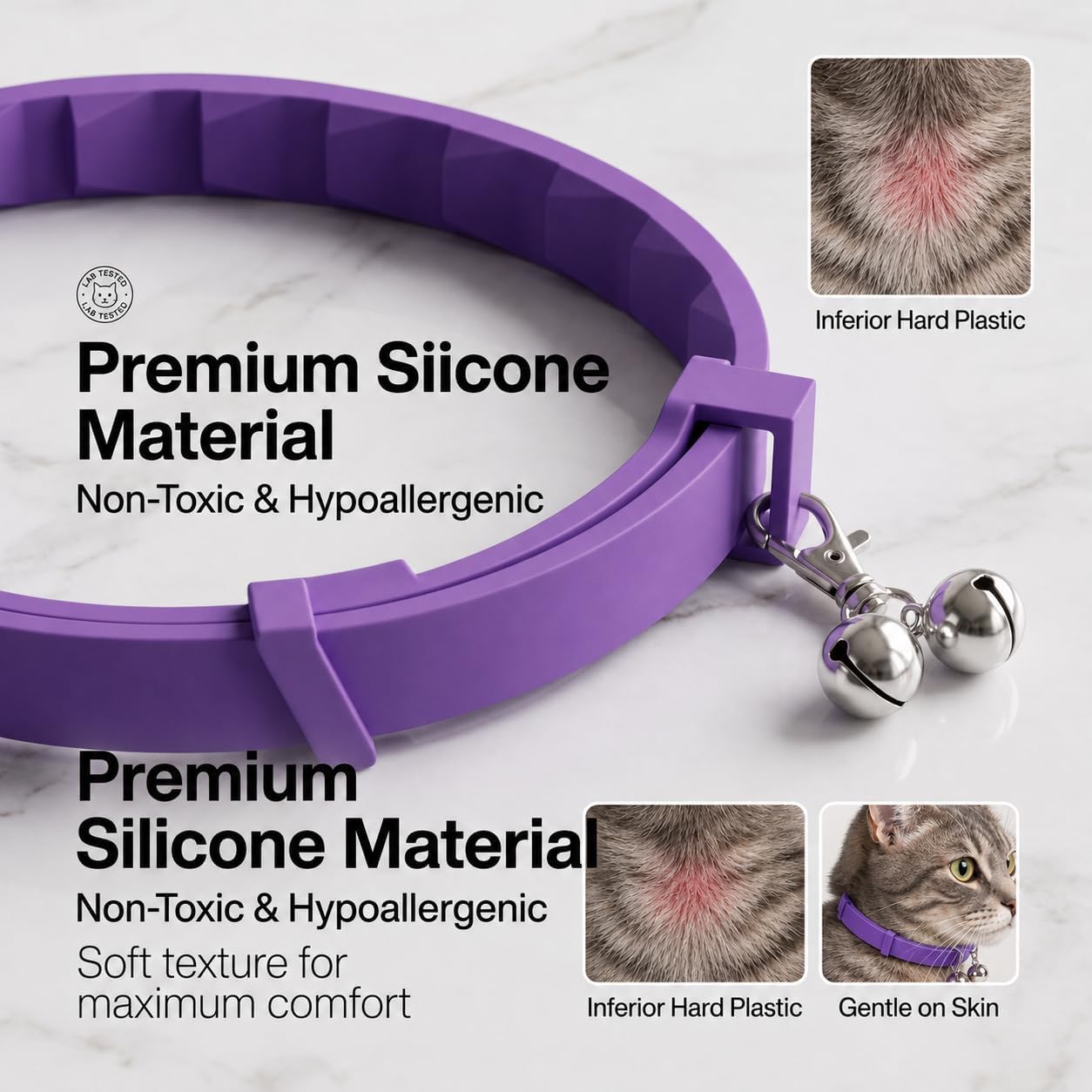 Calming Collars for Cats, 6 Pack, Adjustable Breakaway Pheromone Collars