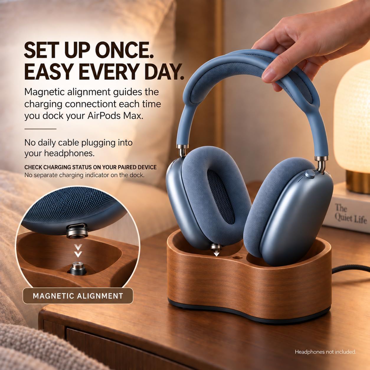 Amazon | QELVARO 充電スタンド AirPods Max、USB-C & Lightning磁気