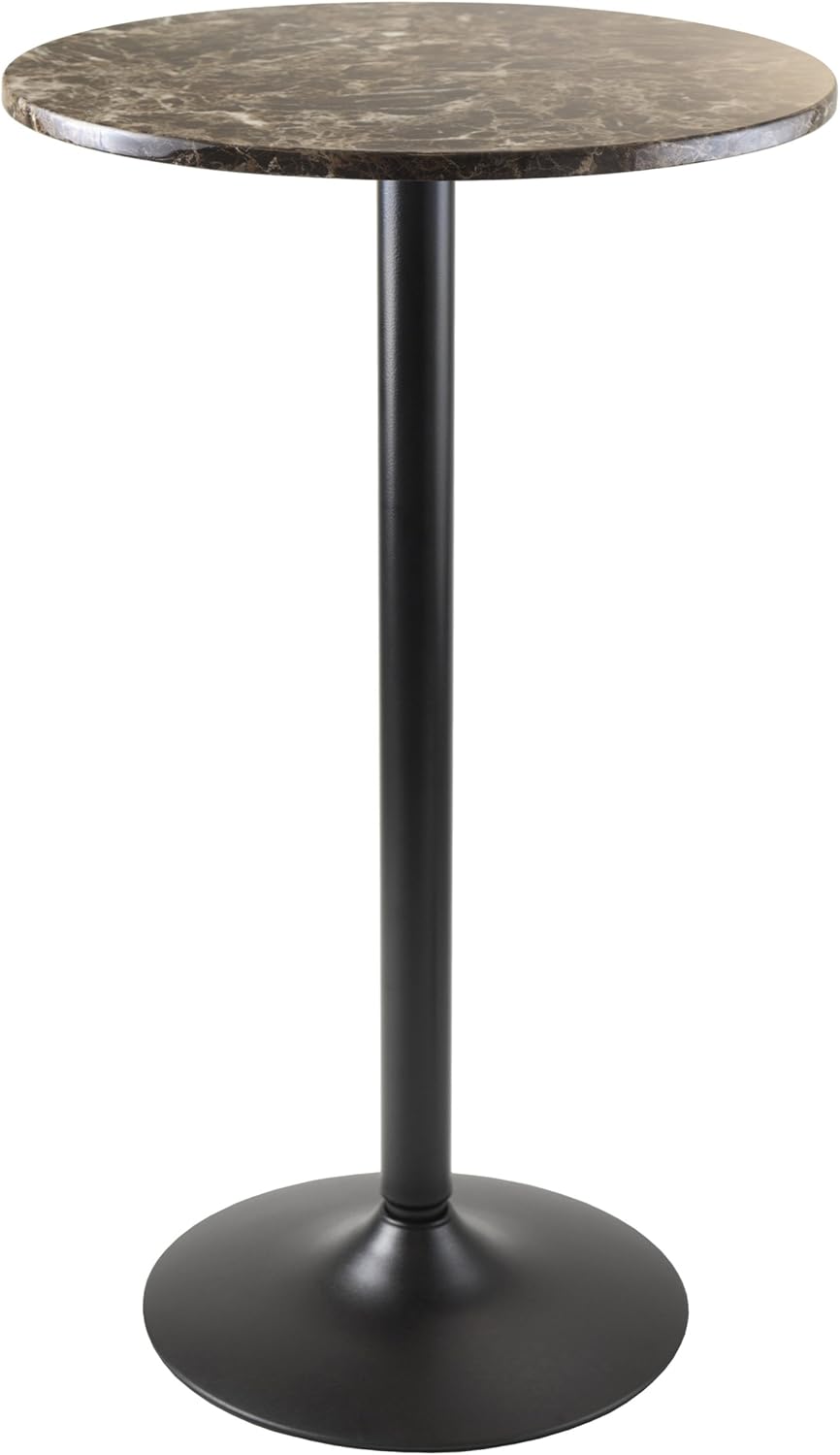 Winsome Cora Dining, Black/Faux Marble - Tables