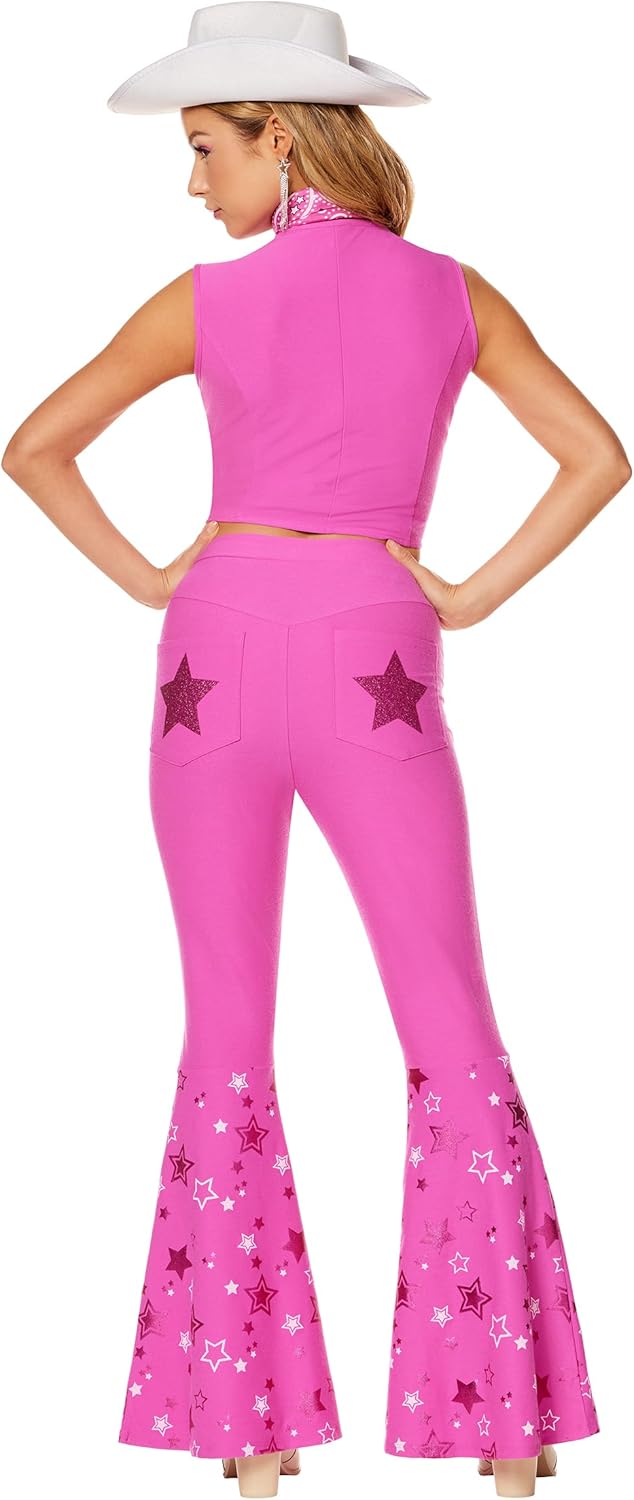 Spirit Halloween Barbie the Movie Adult Western Barbie Costume | Officially Licensed | Cowgirl Outfit