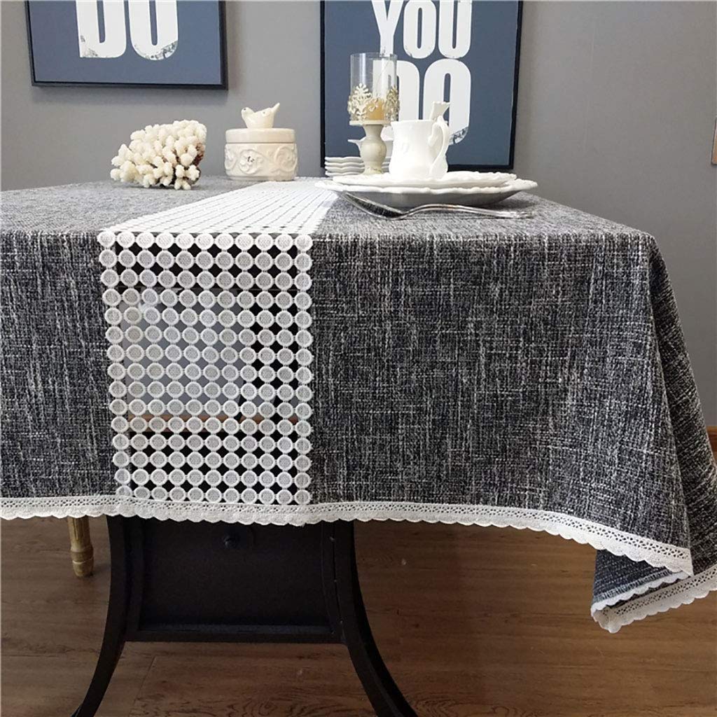 Nappe en coton rayé de qualité supérieure pour table de salle à manger