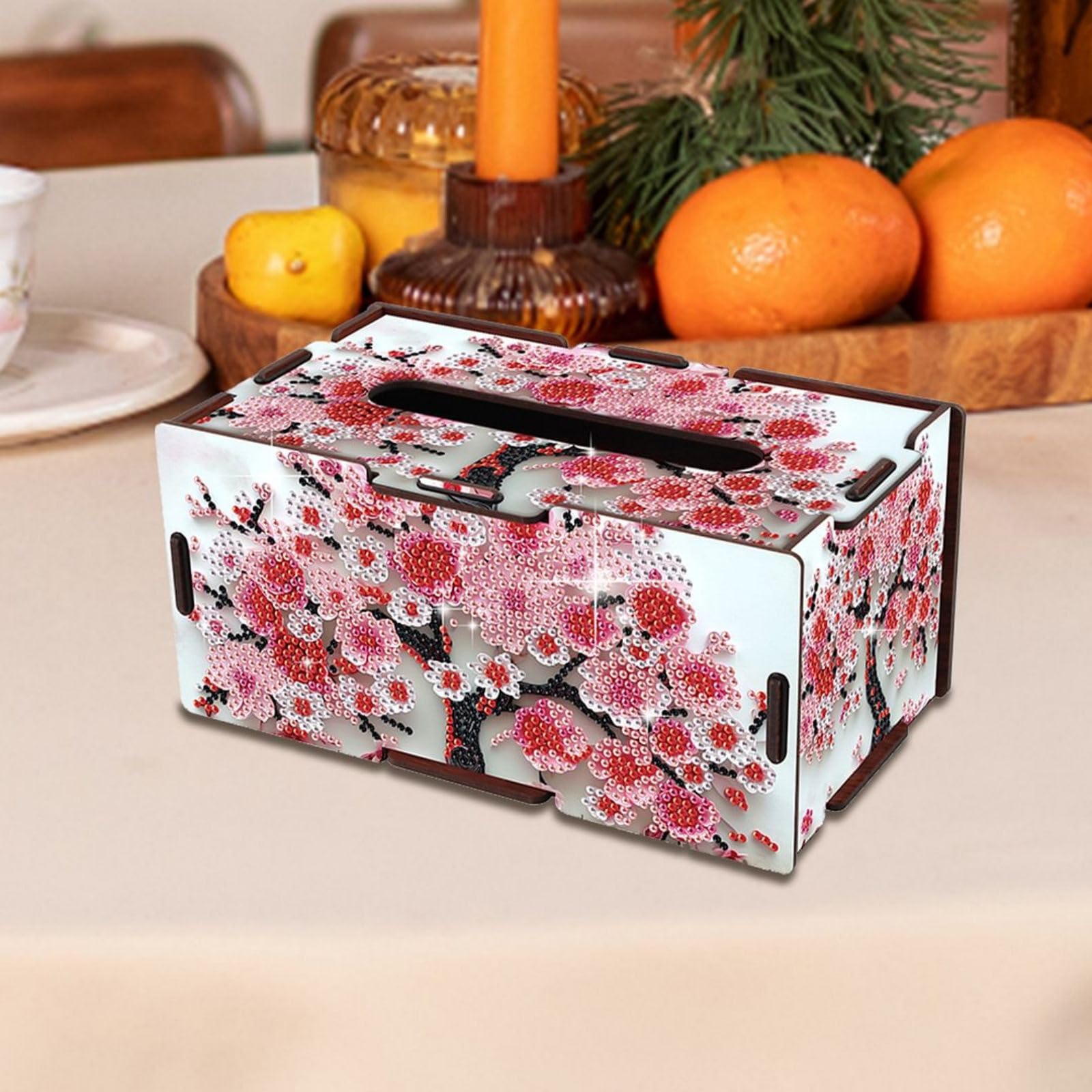 Diamond Painting Serviettenhalter Aus Acryl – Engel-Design, Inkl. DIY-Set, U-förmig