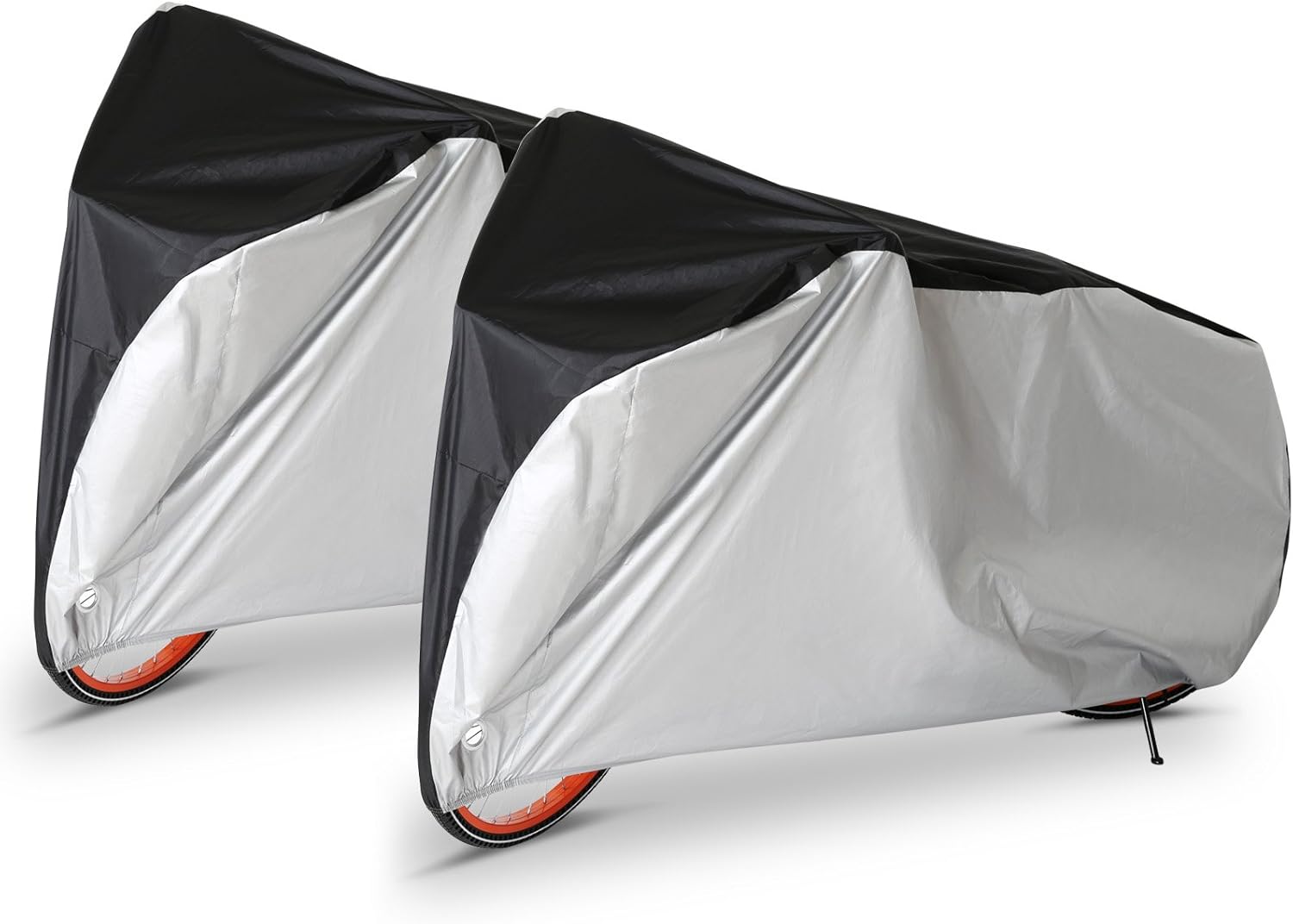 Copribici Impermeabile ANFTOP Per 3 Biciclette - Telo Protettivo Antipolvere E Anti UV | Argento/Nero - Foto 11