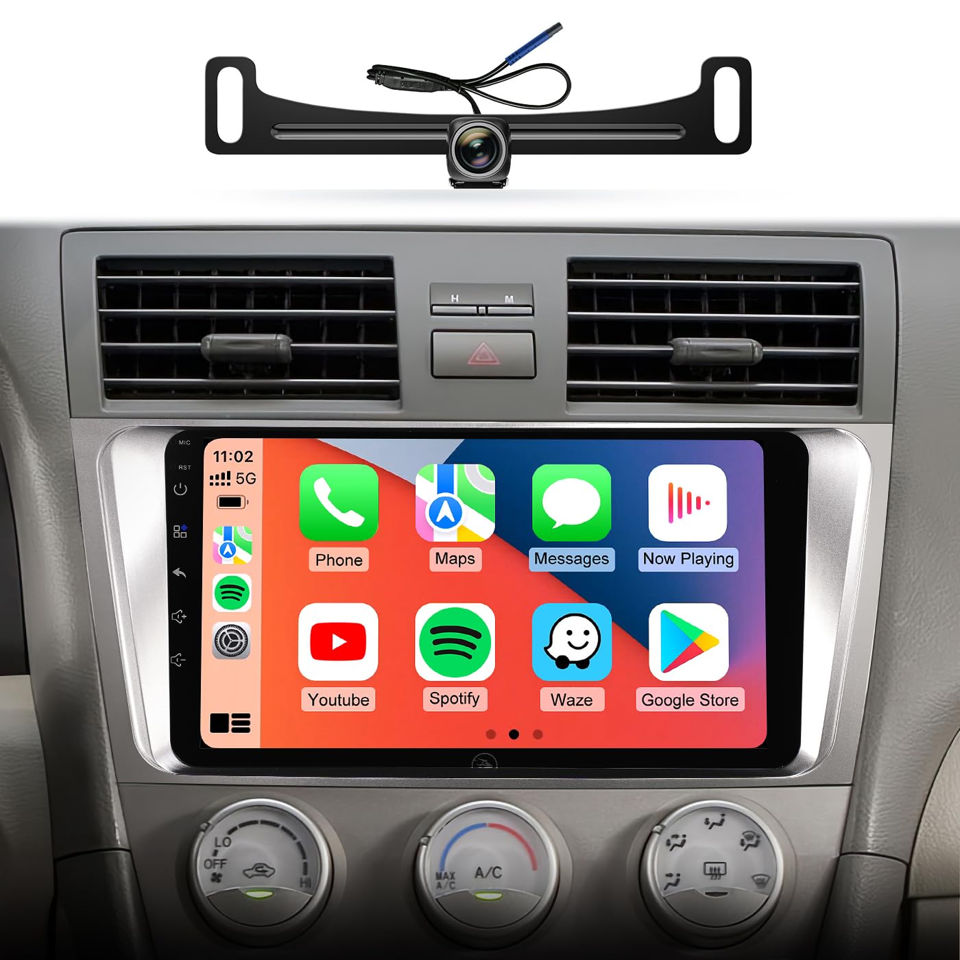 AINAVIGO 9 Inch Car Stereo for Toyota Camry