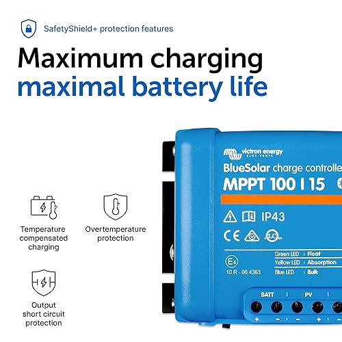 Miniatura 13 de Victron Energy BlueSolar MPPT Controlador de carga solar - Controladores de carga para paneles solares - 100V, 50 amperios, 12/24 voltios