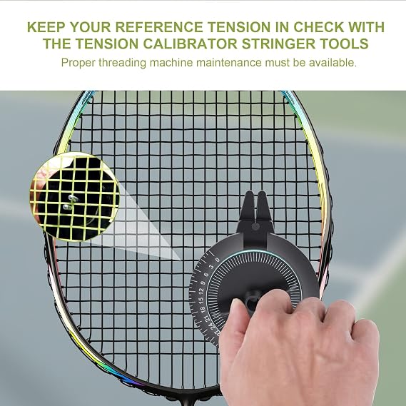 Badminton Racket String Meter String Machine Tools Stringer Stringing Tools Tension Calibrator Black