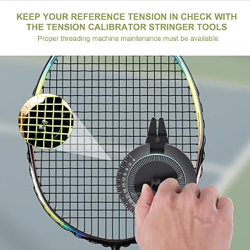 Badminton Racket String Meter String Machine Tools Stringer Stringing Tools Tension Calibrator Black