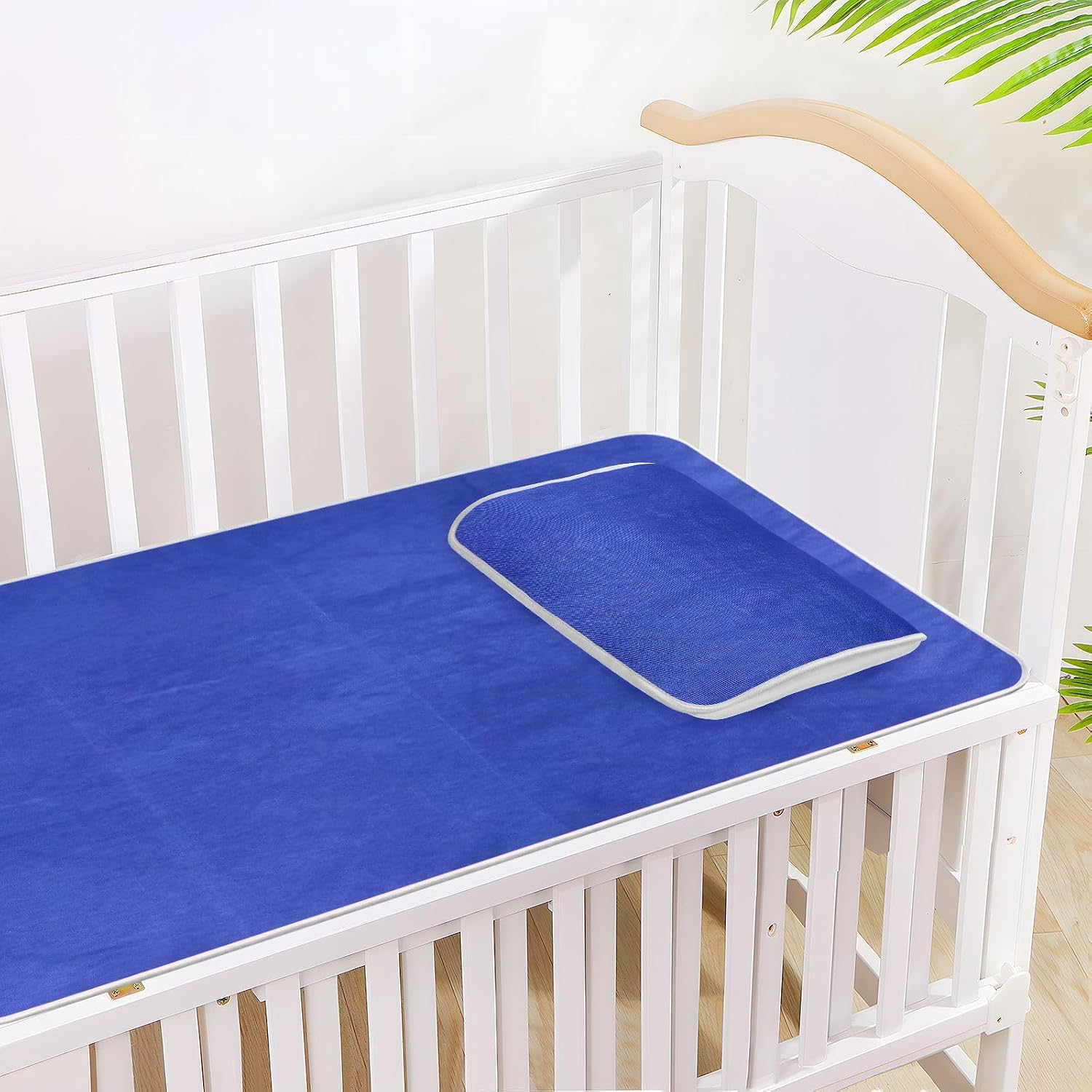 Blue Cooling Baby Crib Mattress 28" x 52" Ultra Soft Mattress Pads for Kids, Adult