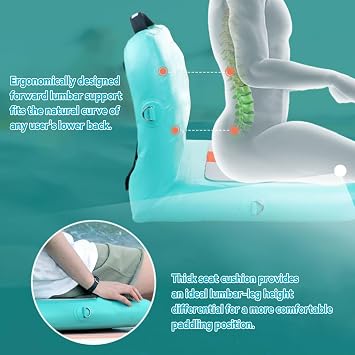 Inflatable Kayak Seat with Back Support, Inflatable Additional Paddle Board Seat for Inflatable Boards, Canoe Seat, Boat Seat, SUP Seat, Supportive Kayak Seats, 2 Pack