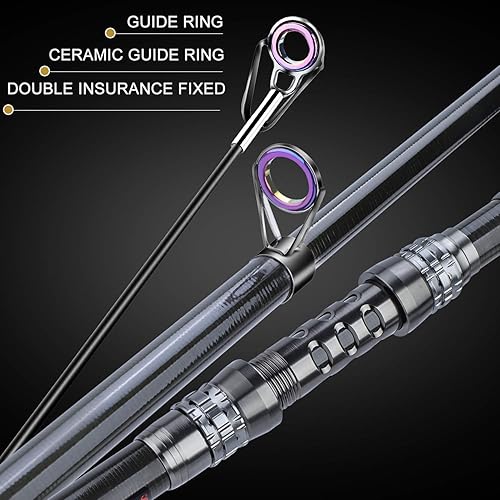 Miniatura 6 de Sougayilang Caña de pescar giratoria y carrete combinados portátil telescópico para pesca de agua dulce