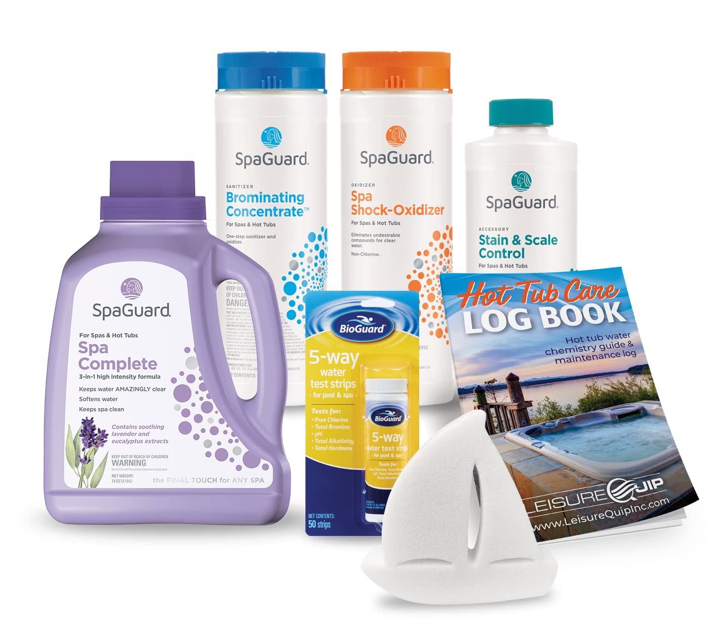 Buy Deluxe Hot Tub kit Contains (SpaGuard Spa Complete, Brominating