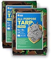 Vista 14 de GUARD SHIELD - Lona de camuflaje de 12 x 16 pies, cubierta de lona, de polietileno, impermeable y multiuso de 6 mil