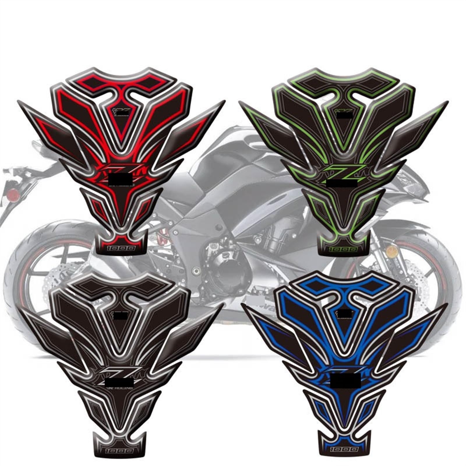 Adesivo Protettivo Resinato Per Piastra Di Sterzo KAWASAKI Z1000 SX (11'-20') - 146,5x71,2 Mm, Carbon Look, Made In Italy