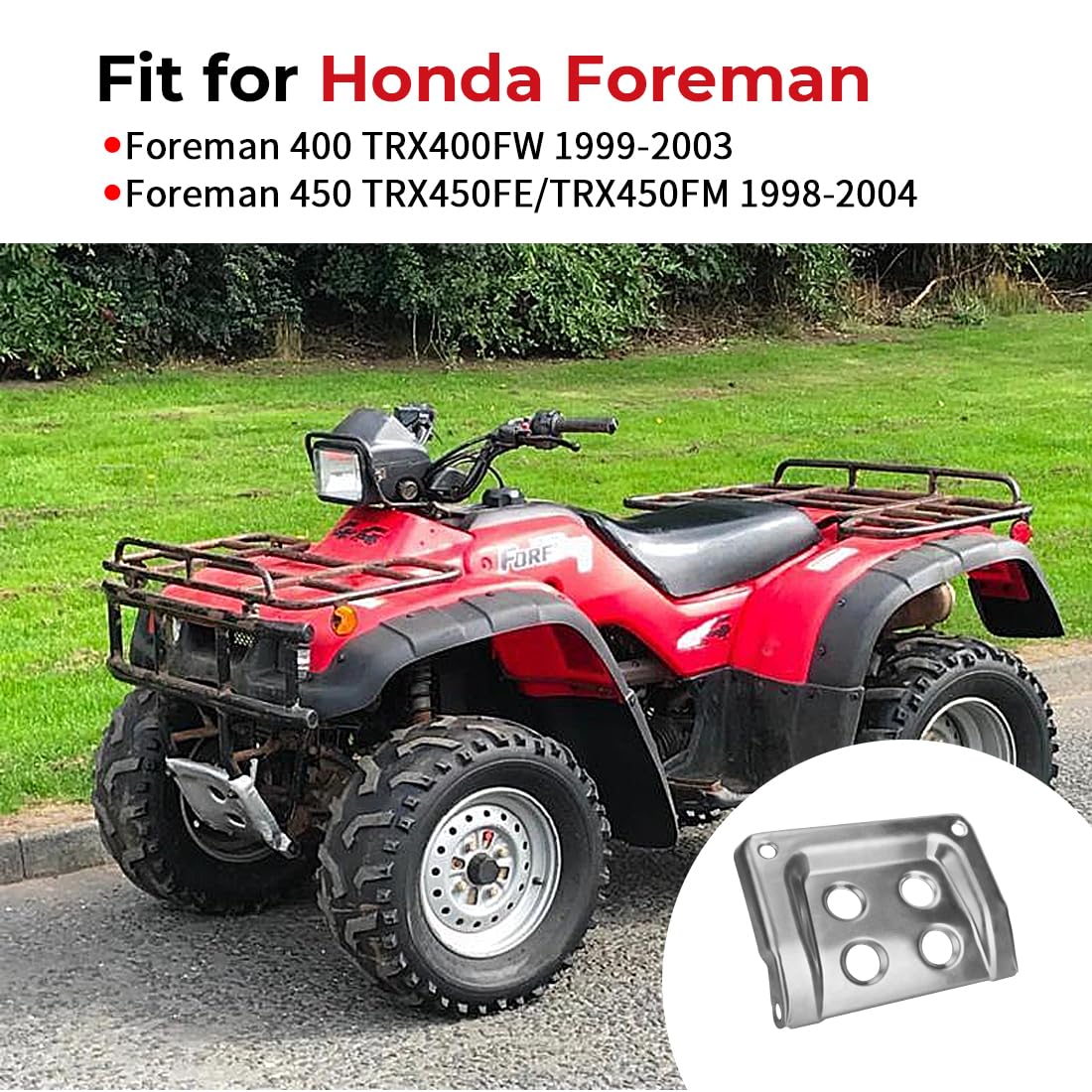 Vordere Stoßfänger Unterfahrschutzplatte passend für Honda Foreman 450 1998-2004 Foreman 400 1999-2003 81160-HN0-A00