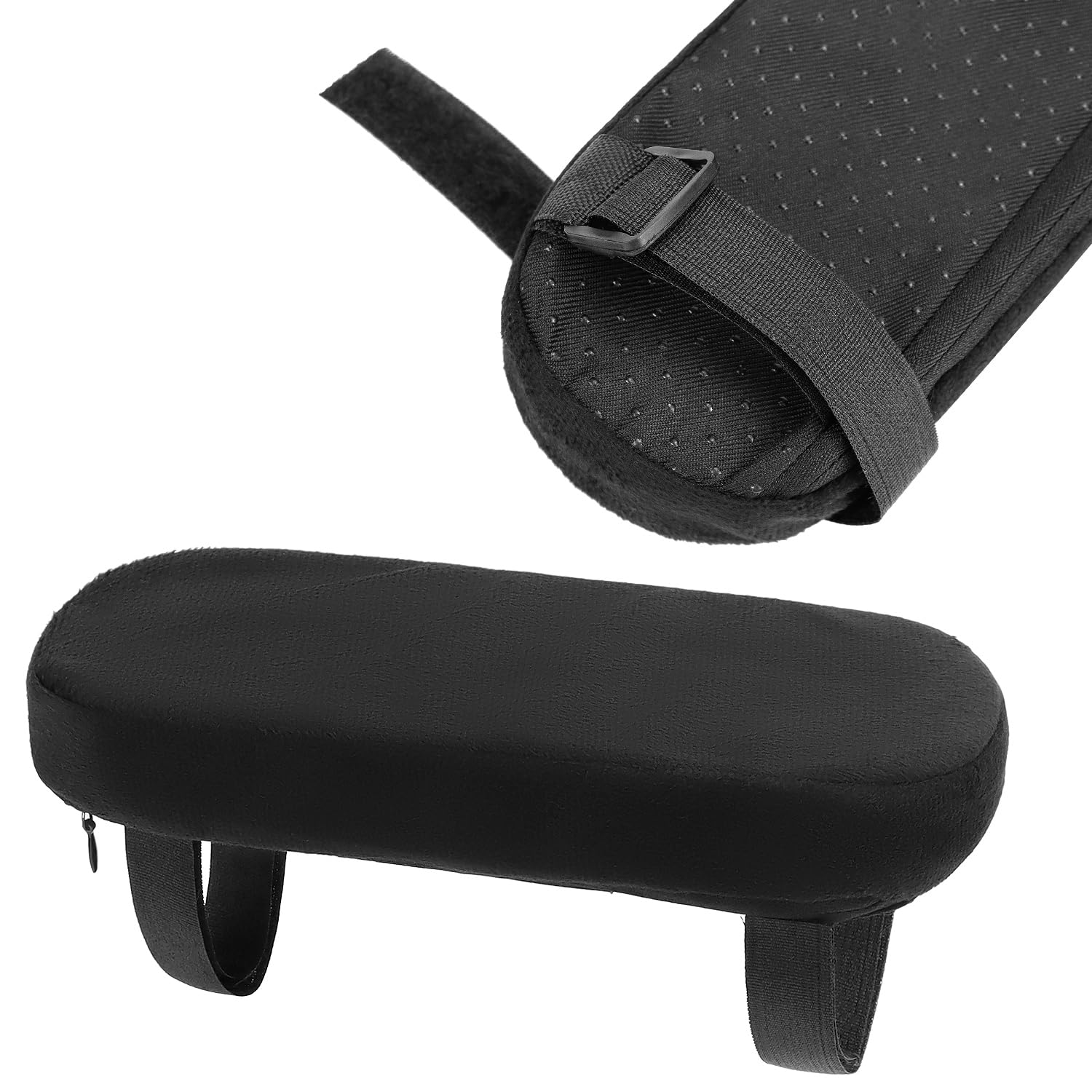 QWORK® 2 ergonomiczne poduszki na podłokietniki z pianki – antypoślizgowa konstrukcja, zdejmowane pokrowce można prać i nadają się do krzeseł biurowych i krzeseł gamingowych