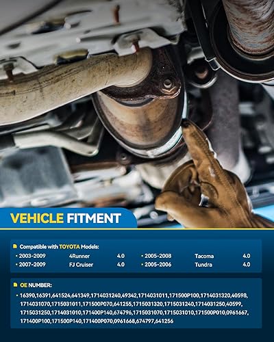 Vista 76 de PHILTOP Convertidor catalítico de alto flujo para Encore 1.4L 2013-2021, Cruze 1.4L 2011-2015, Cruze Limited 1.4L 2016, Sonic 1.4L 2012-2020, Trax