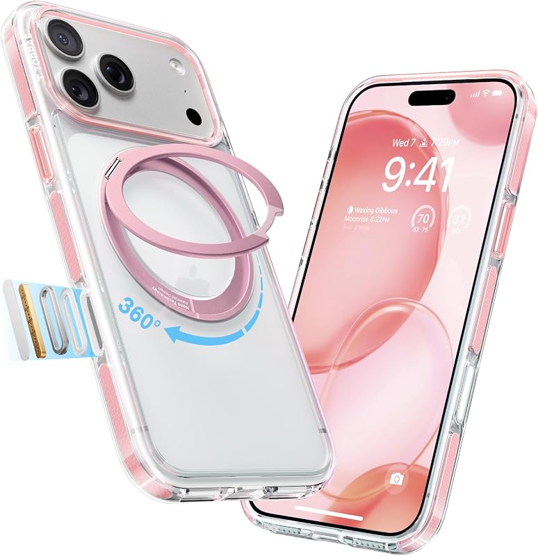 TORRAS 360 Magnetic Stand O3 in Clear Pink