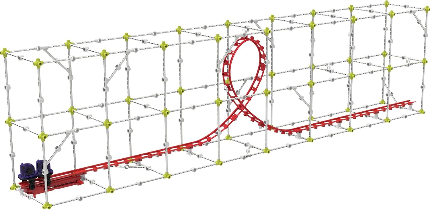 Thames & Kosmos Roller Coaster Engineering STEM Kit | Design, Build, Experiment w/ Working Roller Coaster Models | Explore Physics, Forces, Motion, Energy, Velocity & More | Solve Building Challenges
